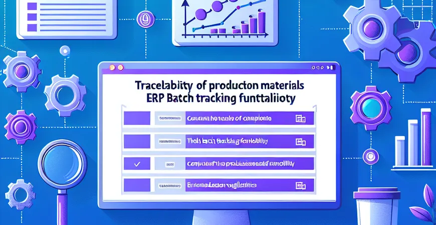 生产物料追溯 ERP 测评：批次跟踪功能完整性解析